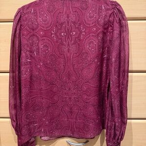 Intermix M burgundy/maroon Blouse